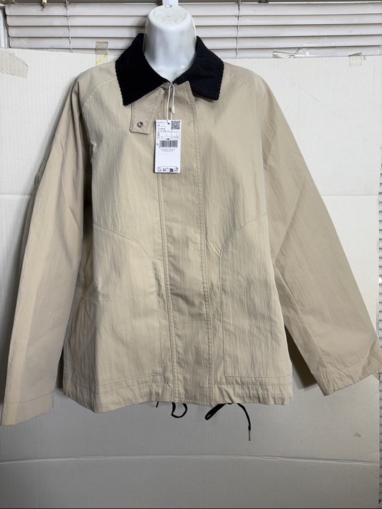Mango Beige Jacket with Black Corduroy collar 5160 - Picture 2 of 6
